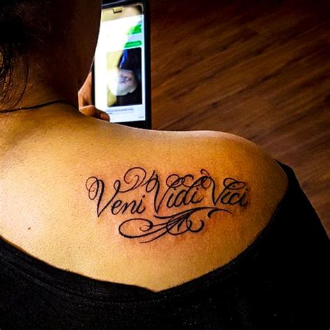 16 Veni Vidi Vici Tattoos With Explained Meaning TattoosWin
