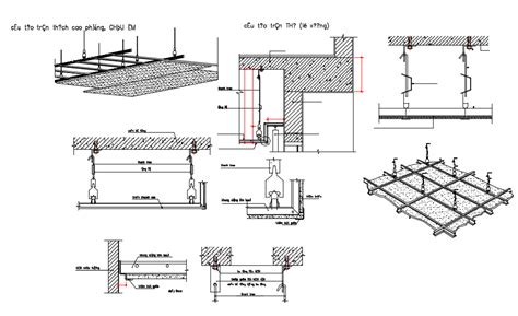 Includes the following cad drawings: Plaster ceiling Isometric,elevation and detail view with ...