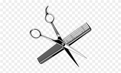Haircut Hairdressing Scissors And Comb Free Transparent Png Clipart