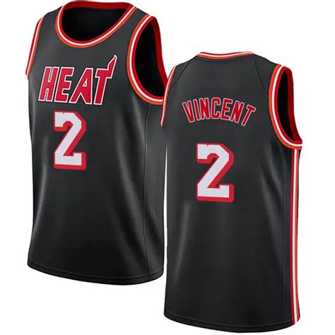 Big And Tall Mens Gabe Vincent Miami Heat Nike Swingman Black Fashion