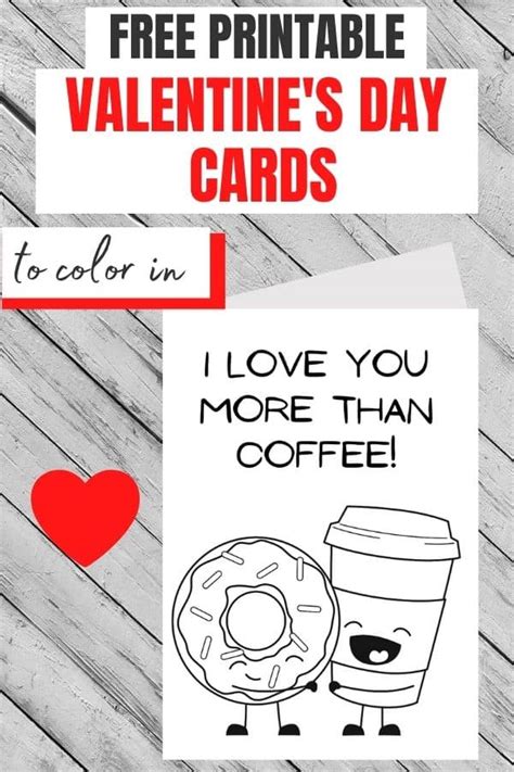 Free Printable Valentines Day Cards To Color Parties Made Personal