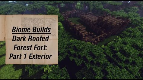 Minecraft Biome Builds Dark Roofed Forest Fort Part One Exterior