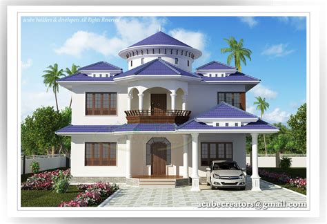 It is provided with an entrance door for 4' wide. A-CUBE CREATORS: Beautiful Kerala house - 2804 sq.ft ...