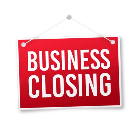 240 Business Closing Sign Stock Illustrations Royalty Free Vector