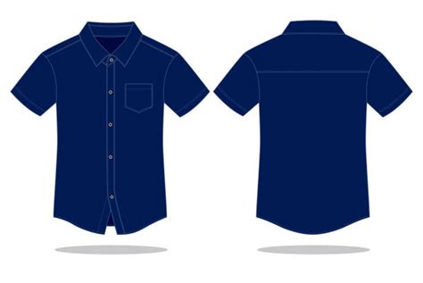 80 Navy Blue Long Sleeve Shirt Stock Illustrations Royalty Free