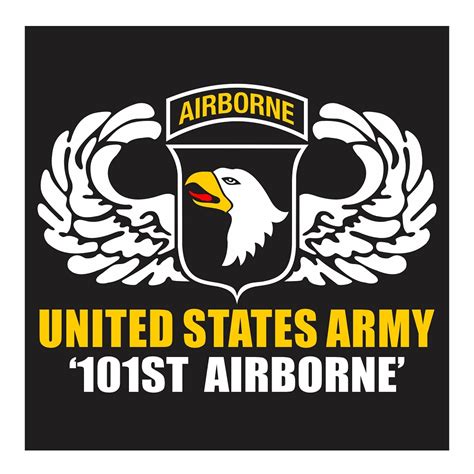 9 Us Army 101st Airborne With Wing Cutting Sticker Military Vinyl Decal