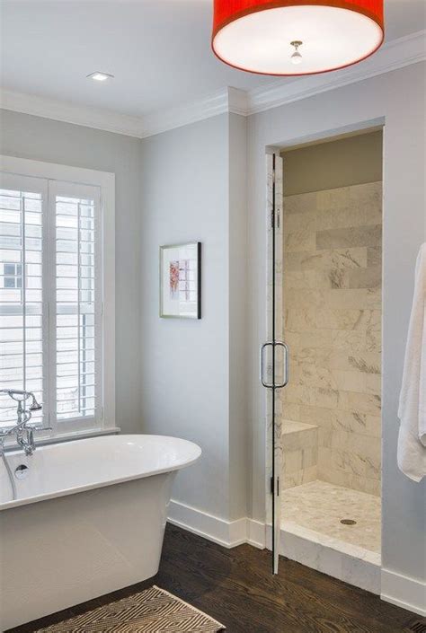 I recently used this benjamin moore color to go with a beautiful light gray blue argent marble. Modern Colonial Four-Square | Modern colonial, Lake house ...