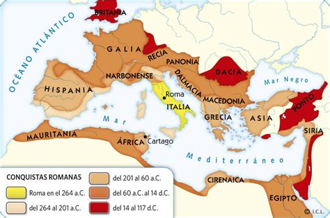 Resultado De Imagen De Mapa Republica Romana Siglo I Roma Imperio