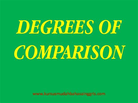 Pengertian Bentuk Dan Contoh Degrees Of Comparison Belajar Bahasa