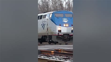 Fast Amtrak Train Hits The Horn Rounds The Curve Youtube