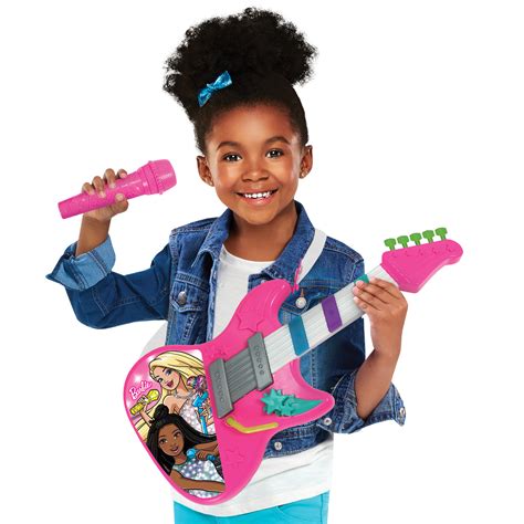 Barbie Rock Star Guitar Interactive Electronic Toy Guitar With Lights