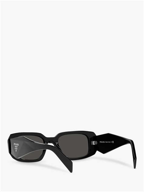 Prada Pr 17ws Womens Square Sunglasses Black At John Lewis And Partners