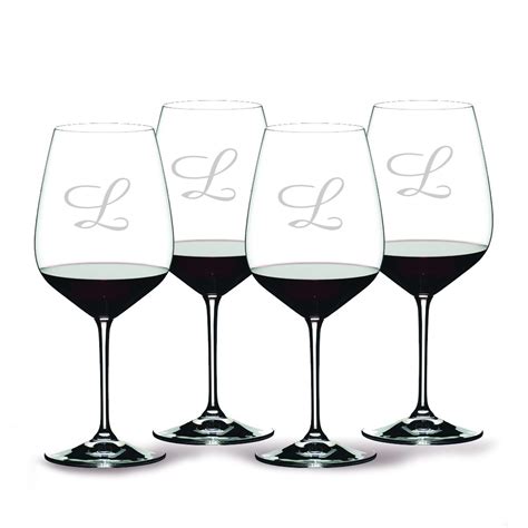 custom crystal extreme red wine cabernet glass 4pc set by riedel