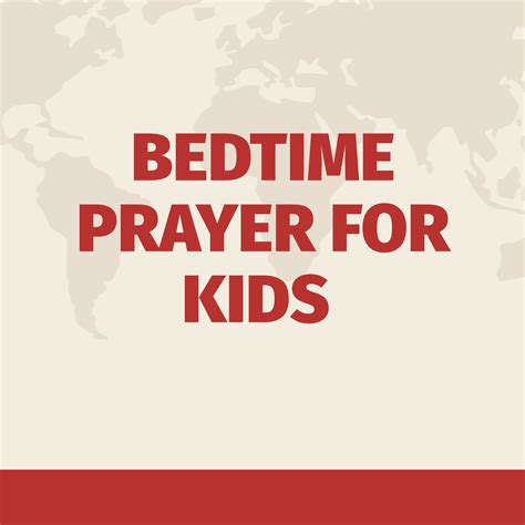 Bedtime Prayer For Kids Prayer Points
