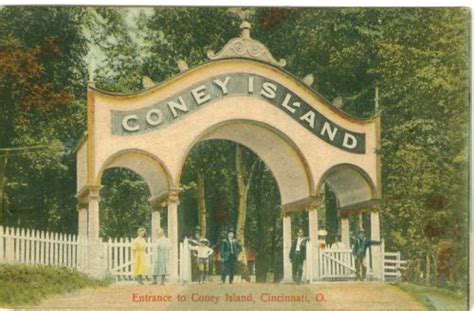 Cincinnati Oh The Entrance To Coney Island 1912 Coney Island