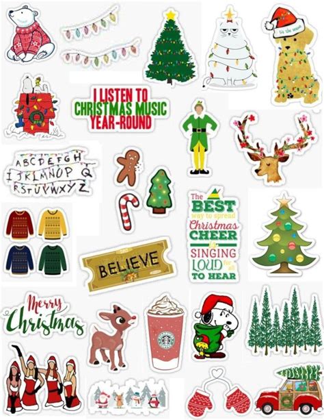 Christmas Sticker Pack Christmas Stickers Iphone Stickers Christmas