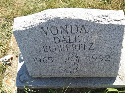 vonda suzette dale ellefritz 1965 1992 find a grave memorial