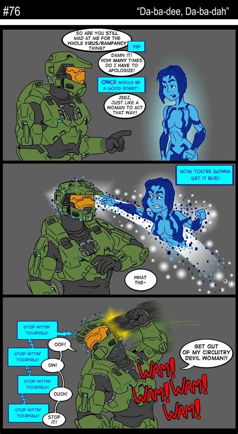 Master Chief And Cortana Halo Master Chief Gamer Humor Gaming Memes
