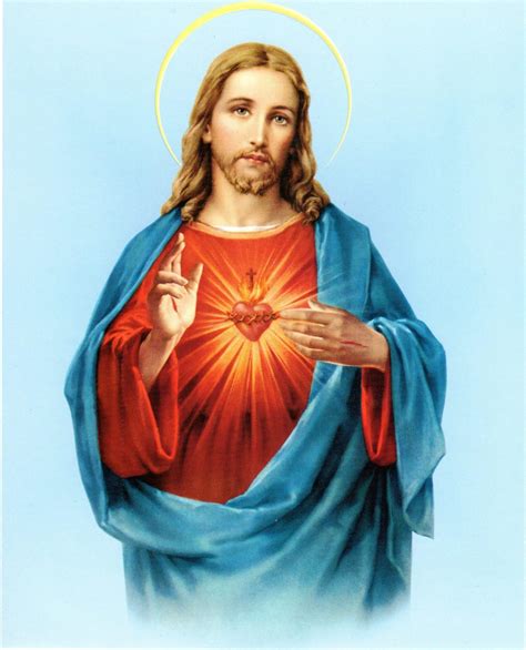 Sagrado Corazon De Jesus En Un Azulejo De 20x30cm Mx Productos Handmade