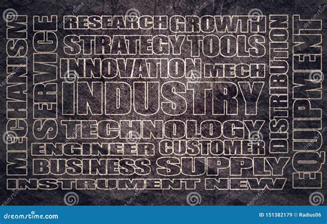 Industry Word Cloud Concept Stock Image Image Of Labor Factory