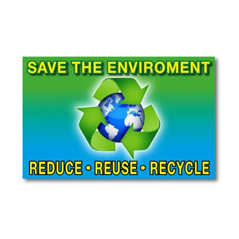 Save Environment Sign 5x10inch
