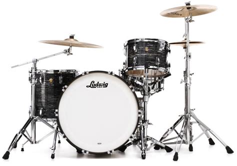 Ludwig Classic Maple Pro Beat 24 3 Piece Shell Pack Vintage Black