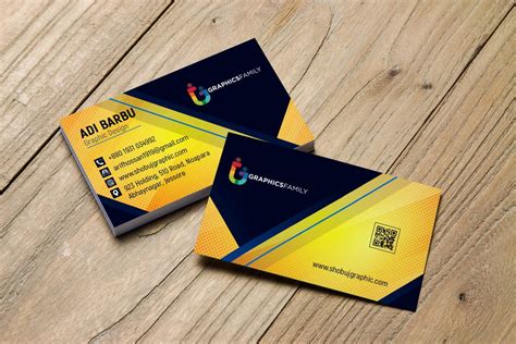 Professional Modern Business Card Design Template Free Download Graphicsfamily