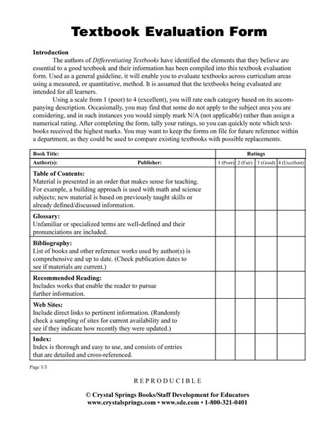 Free 14 Book Evaluation Forms In Pdf Ms Word