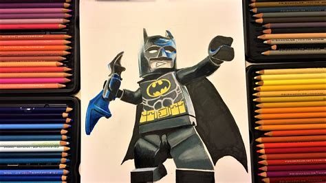 Lego Batman Color Pencil Drawing Mamdeen Youtube