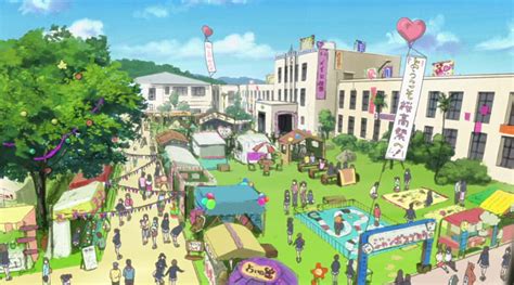 1080p Free Download School Festival Festival K On Cloud House K On Scenic Pupil Sky