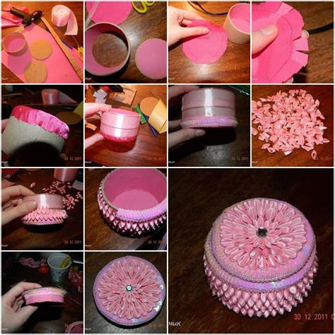 How to make your own jewelry—necklaces, bracelets, earrings, and all. How to make Small Round Jewelry Box step by step DIY ...