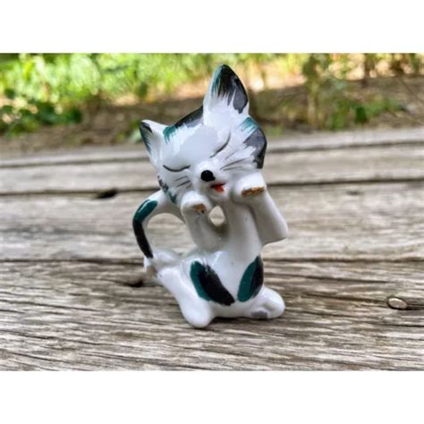 Vintage Mod 1960s Porcelain Sassy Cat Kitty Figurine 2500 Picclick