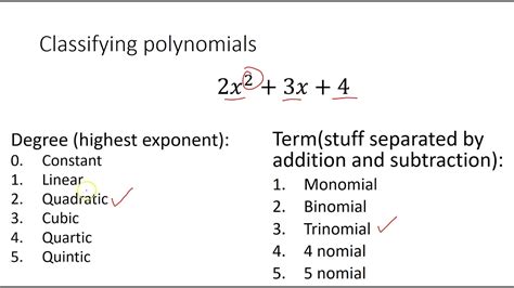 classifying polynomials - YouTube