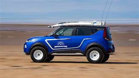 boardmasters has given the kia soul ev an off road makeover