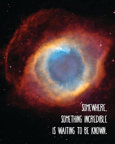 Carl Sagan Quote Hubble Telescope Space Print Nebula Print Galaxy