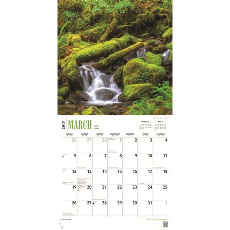 Wild And Scenic Washington 2017 Wall Calendar 9781465054678