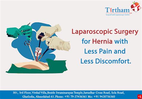 Laparoscopic Surgery For Hernia With Less Pain And Less Discomfort
