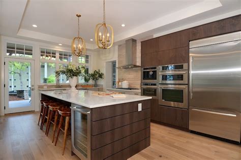 Kitchen island benches are no longer considered an addition to the kitchen. Island Wine Cooler - Contemporary - kitchen - PNE Prize Home