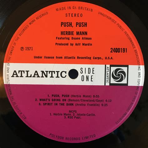 herbie mann push push 1971 vinyl discogs