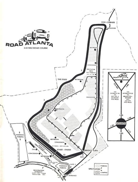Alle karten sind gekapselte laminate für besseren schutz und haltbarkeit des produkts. Road Atlanta track-map - Landkarte der Strecke von road ...