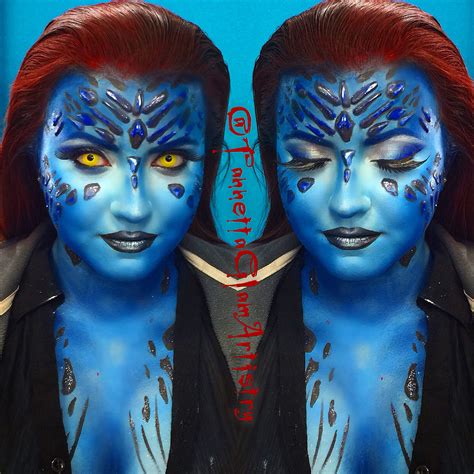 Mystique Xmen Halloween Makeup Karneval