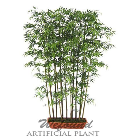 Wf07302 Japanese Bamboo With Black Stem Potted Plant Artificial Mini
