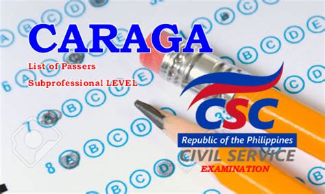 List Of Passers CARAGA Region August 2017 CSE PPT Subprofessional Level