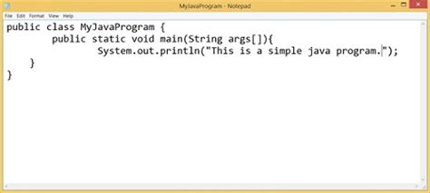 How To Write A Simple Java Program Step By Step Procedure With