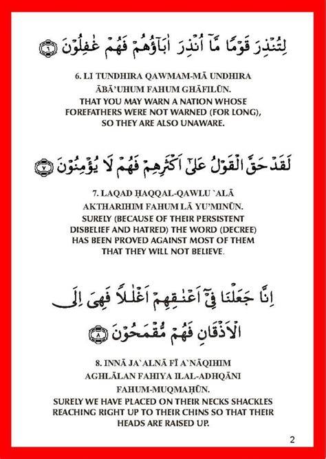 Translation Of Surah Yaseen In English Imagesee