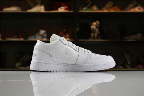 The first sneaker released in michael jordan's famous air jordan series is the air jordan 1. Men's and Women's Air Jordan 1 Low "Triple White" 553558-170