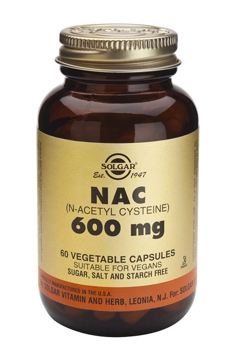 Nac N Acetyl Cysteine Mg Vegetable Capsulessmart Supplement Shop