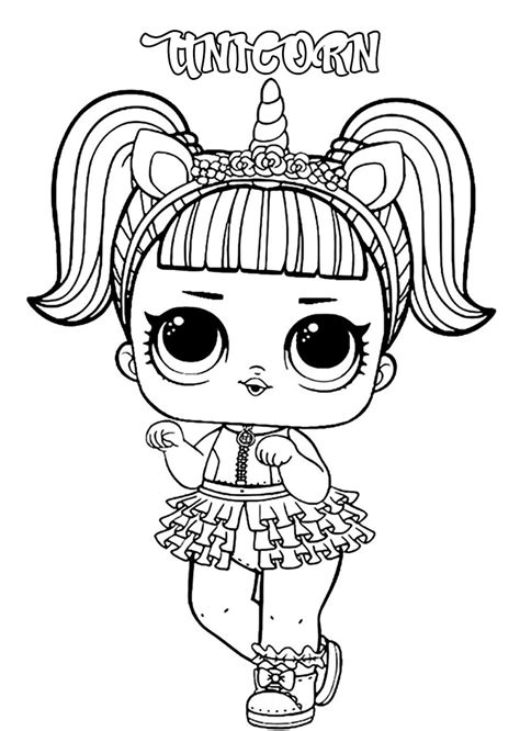 Lol Surprise Doll Para Colorear ¡imprime Gratis Toda La Serie