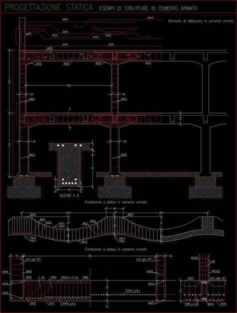 Detail Structure Armed Concrete Dwg Detail For Autocad Designs Cad