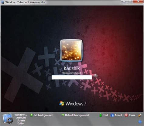 Change Logon Background With Windows 7 Logon Screen Editor
